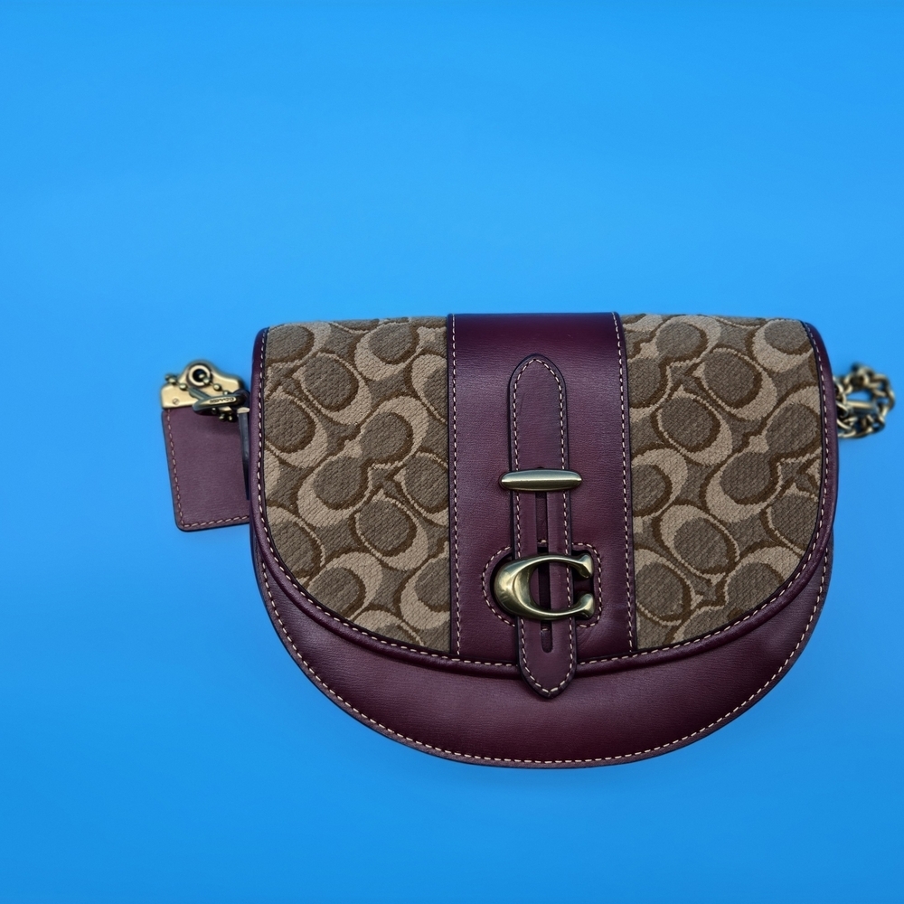 Coach Purple and Brown Women's Bag